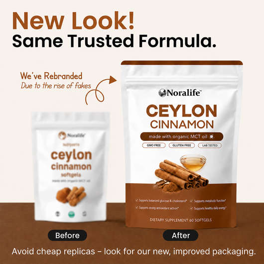 Noralife Ceylon Cinnamon 7200mg equivalent with MCT Oil